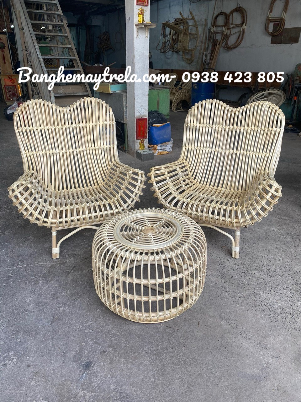 Ghế mây lười ngồi đọc sách